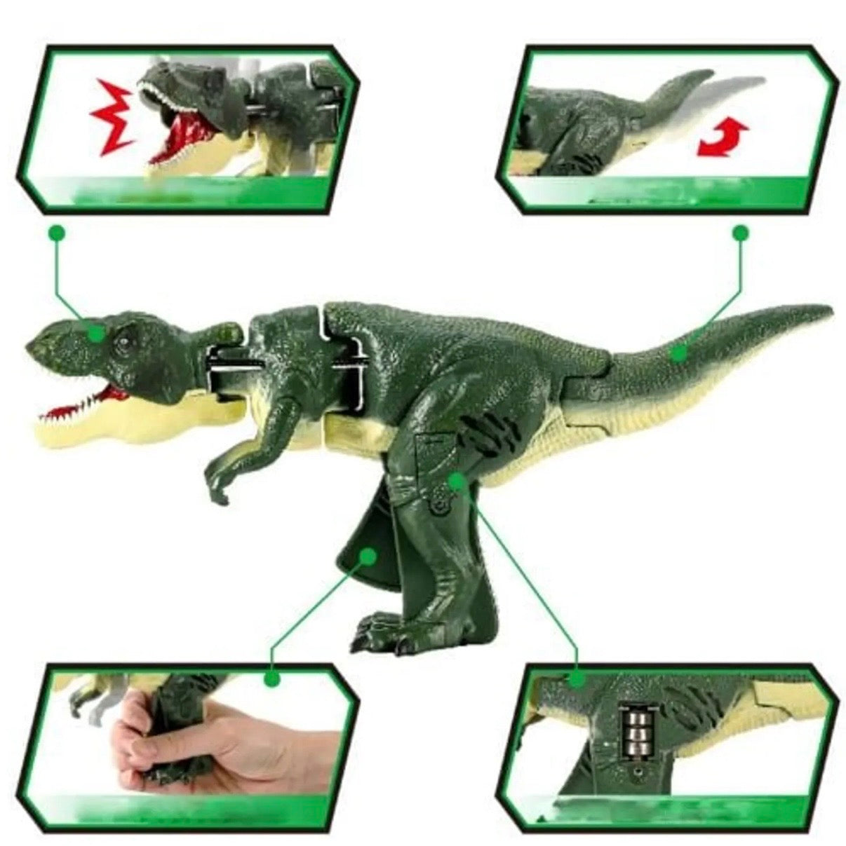 Zaza Dino Velociraptor Interactivo – Mundo Jurásico para Niños