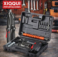 Llave de Impacto Eléctrica de Alto Torque con Maletín – Set Profesional de Herramientas con Puntas y Accesorios para Trabajo Pesado